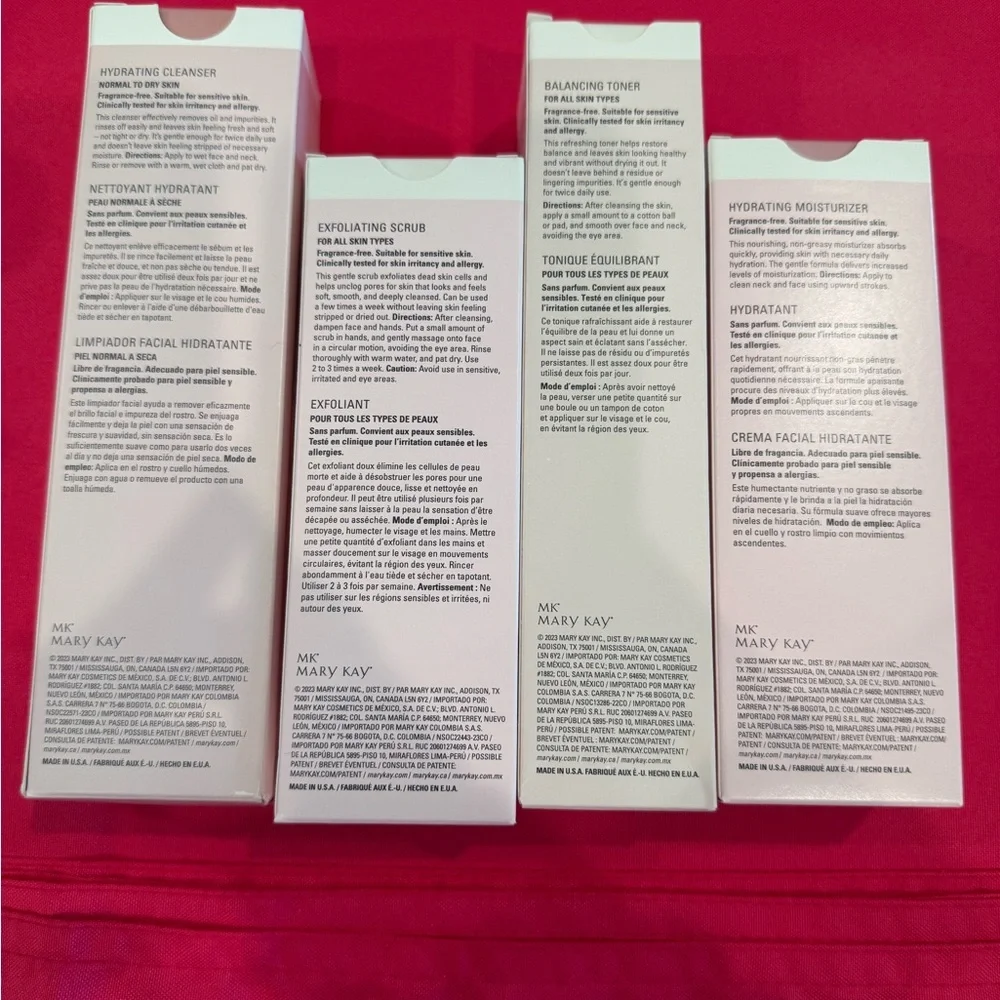 Mary Kay Skin Care Hydrating Regimen New Skin Care Set Normal to Dry Skin